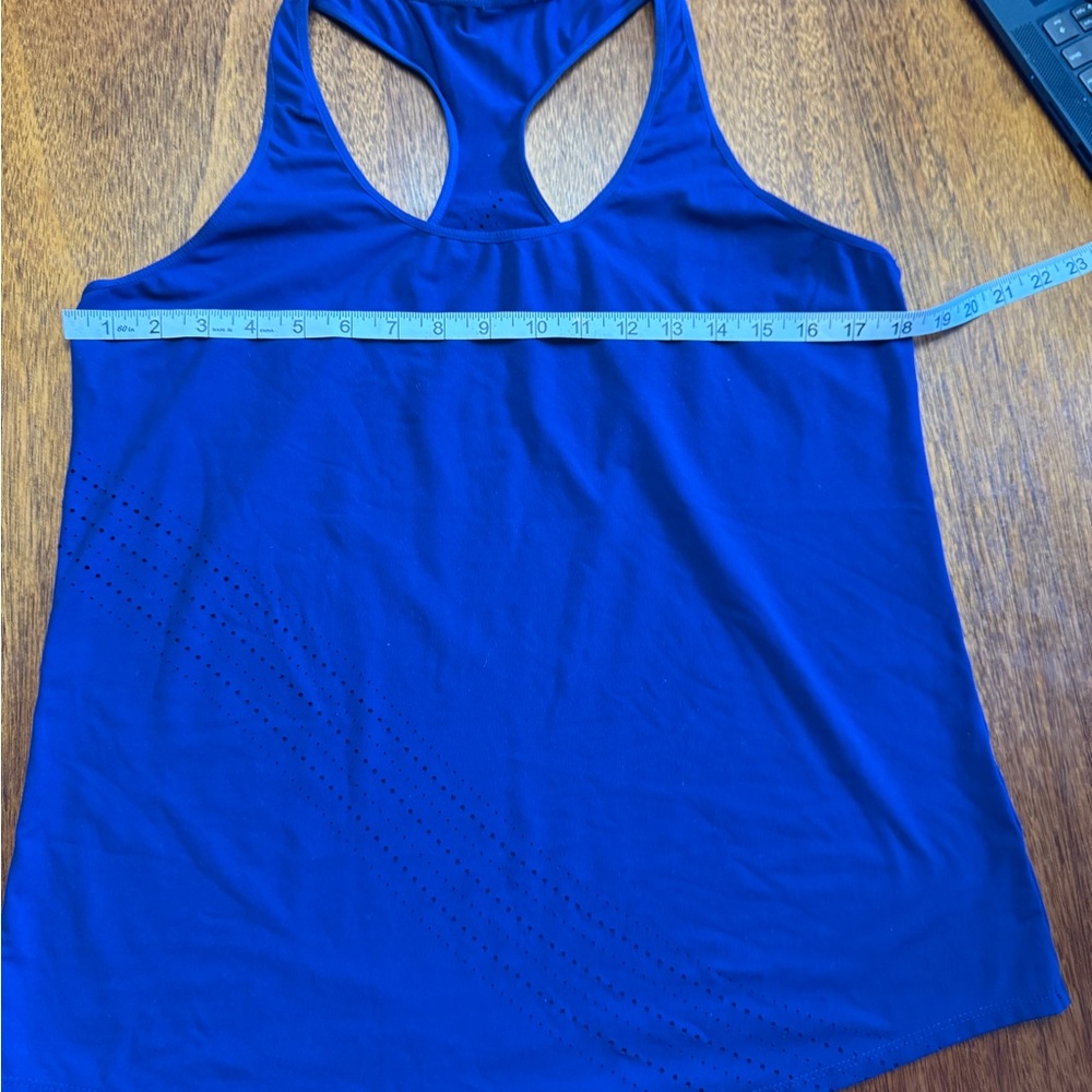 Fabletics Blue Racerback Tank Top